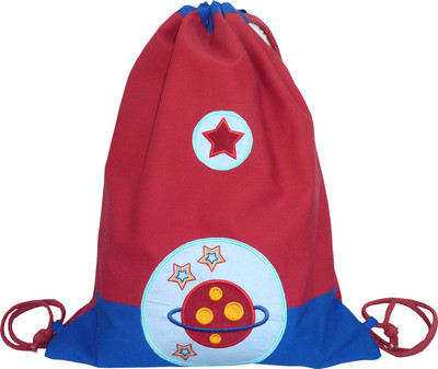 Little Pipal Planet Junior Drawstring Backpack Red, 18 inch Little Pipal Planet Junior Drawstring Backpack Red, 18 inch