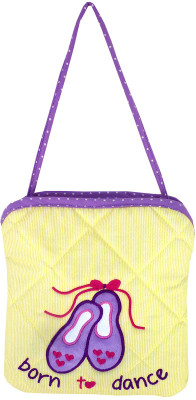 Little Pipal Born to Dance Mini Tote Shoulder Bag Yellow, 8 inch Little Pipal Born to Dance Mini Tote Shoulder Bag Yellow, 8 inch