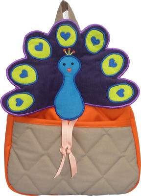 Little Pipal Jungle Collection Peacock Toddler Orange Backpack Orange, 11 inch Little Pipal Jungle Collection Peacock Toddler Orange Backpack Orange, 11 inch