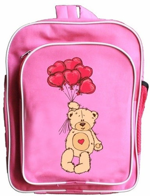 Printland Teddy & Hearts Kids School Backpack Pink, 5 L Printland Teddy & Hearts Kids School Backpack Pink, 5 L
