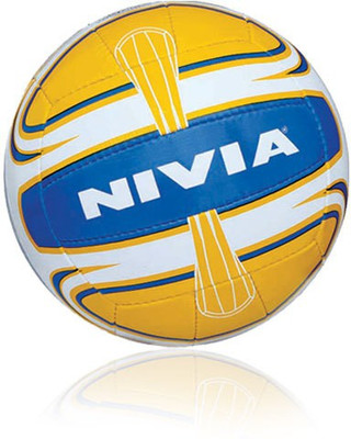 Nivia Super Synthetic Volleyball - Size: 4, Diameter: 2.5 cm((Pack of 1, Yellow, Blue)) Nivia Super Synthetic Volleyball - Size: 4, Diameter: 2.5 cm((Pack of 1, Yellow, Blue))