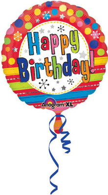 14% OFF on Anagram Bright Happy Birthday 18 Printed Balloon 14% OFF on Anagram Bright Happy Birthday 18 Printed Balloon
