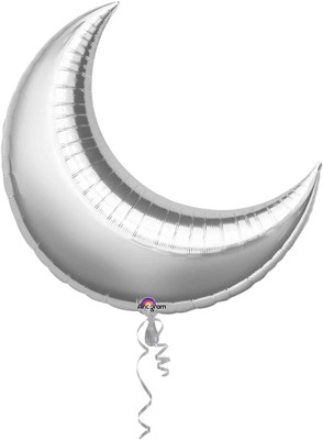 Anagram Silver 35 inch Cursent Solid Balloon