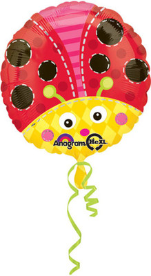 Anagram Cute Lady Bug Printed Balloon Anagram Cute Lady Bug Printed Balloon