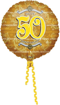 Anagram Golden Anniversary (50th) Printed Balloon