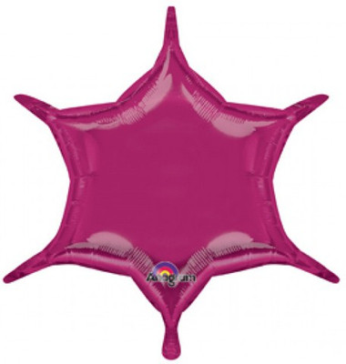 2% OFF on Anagram Fuchsia 6-Point Star Solid Balloon 2% OFF on Anagram Fuchsia 6-Point Star Solid Balloon