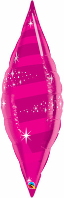 6% OFF on Qualatex Taper Swirl Magenta Printed Balloon 6% OFF on Qualatex Taper Swirl Magenta Printed Balloon
