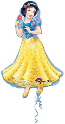 Anagram Snow Wite Shape Printed Balloon