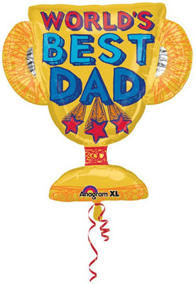 10% OFF on Anagram Best Dad Trophy Printed Balloon 10% OFF on Anagram Best Dad Trophy Printed Balloon
