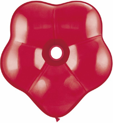 2% OFF on Qualatex 16'' Geo Blossom Ruby Red Solid Balloon