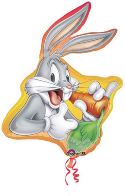 Anagram Bugs Bunny With Carrot Printed Balloon Anagram Bugs Bunny With Carrot Printed Balloon