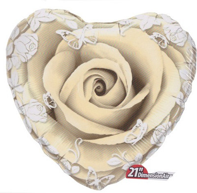 6% OFF on Anagram White Roes Printed Balloon