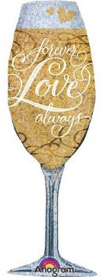 2% OFF on Anagram Forever Love Champagne Printed Balloon 2% OFF on Anagram Forever Love Champagne Printed Balloon