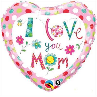 15% OFF on Anagram Rachel Ellen-I Love You Mom Flowers Printed Balloon 15% OFF on Anagram Rachel Ellen-I Love You Mom Flowers Printed Balloon