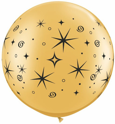 2% OFF on Qualatex Sparkles & Swirls Printed Balloon