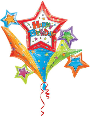 Fusion Balloons Birthday Stars Connext (37 inch) Printed Balloon Fusion Balloons Birthday Stars Connext (37 inch) Printed Balloon