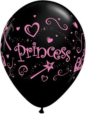 3% OFF on Qualatex Princess -Onyx,White,Pink Printed Balloon 3% OFF on Qualatex Princess -Onyx,White,Pink Printed Balloon