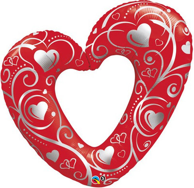 5% OFF on Anagram Hearts & Filigree Red Printed Balloon 5% OFF on Anagram Hearts & Filigree Red Printed Balloon