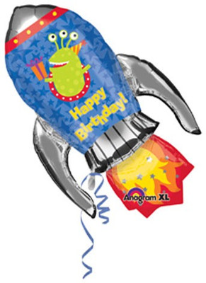 Anagram Happy Birthday Rocket 22 Printed Balloon Anagram Happy Birthday Rocket 22 Printed Balloon