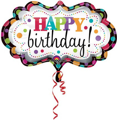 2% OFF on Anagram Happy Birthday Marquee Printed Balloon 2% OFF on Anagram Happy Birthday Marquee Printed Balloon