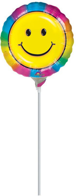 Anagram Rainbow Smily Printed Balloon