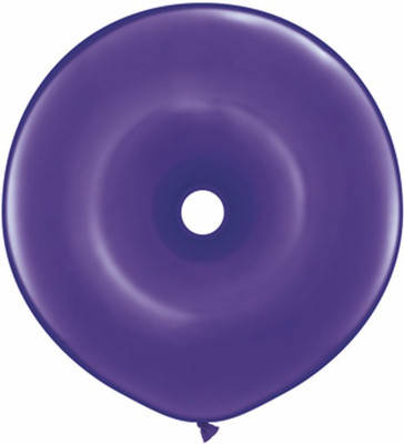 2% OFF on Qualatex 16'' Geo Donut Quartz Purple Solid Balloon