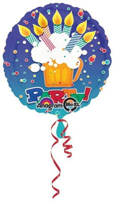 7% OFF on Anagram BDay Party Beer Mug Printed Balloon 7% OFF on Anagram BDay Party Beer Mug Printed Balloon