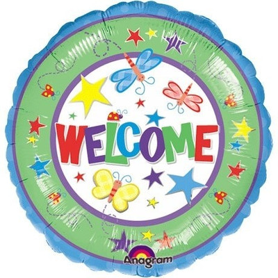 Anagram Welcome! Printed Balloon