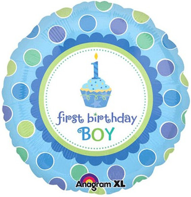 Anagram Sweet Little Cupcake Boy Printed Balloon Anagram Sweet Little Cupcake Boy Printed Balloon