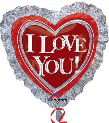 2% OFF on Anagram I Love You Heart Ruffle Printed Balloon 2% OFF on Anagram I Love You Heart Ruffle Printed Balloon