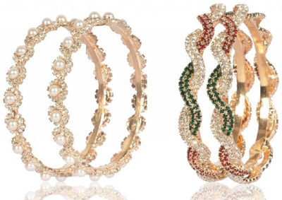 50% OFF on Aria Alloy Bangle Set Pack of 4 50% OFF on Aria Alloy Bangle Set Pack of 4