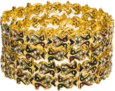 33% OFF on Joyas trendy look Brass Bangle Set Pack of 2