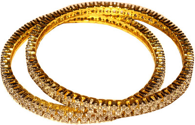 55% OFF on Affinity Alloy Bangle Set Pack of 2