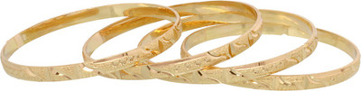 60% OFF on Vendee Fashion New Fancy Design Brass Bangle Set Pack of 4