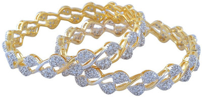 85% OFF on Vastradi American Diamond Alloy Bangle Set Pack of 2