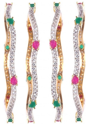 50% OFF on Lazreena Brass 22K Yellow Gold Plated Bangle Set Pack of 4 50% OFF on Lazreena Brass 22K Yellow Gold Plated Bangle Set Pack of 4