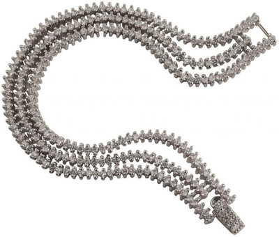 15% OFF on Siyora Studded Brass Cubic Zirconia Bracelet