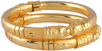 57% OFF on Manukunj Brass Bangle Set Pack of 2