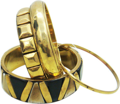 27% OFF on Decor Tattva Inc. Golden Delight Brass Brass Plated Bangle Set Pack of 4