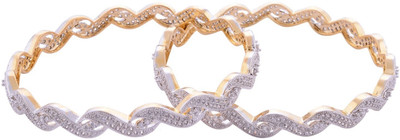 67% OFF on Affinity Jewellers Alloy 18K Yellow Gold Plated Bangle Set Pack of 2 67% OFF on Affinity Jewellers Alloy 18K Yellow Gold Plated Bangle Set Pack of 2