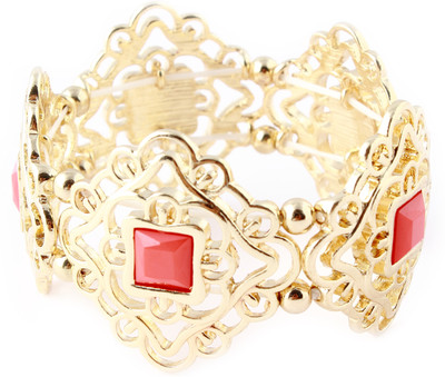 65% OFF on DressVilla Gemstone Acrylic, Alloy Bracelet