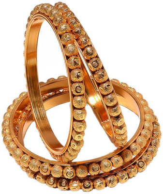 58% OFF on Jewar Mandi Latest Jewellery Alloy Cubic Zirconia Rhodium Plated Bangle Set Pack of 4