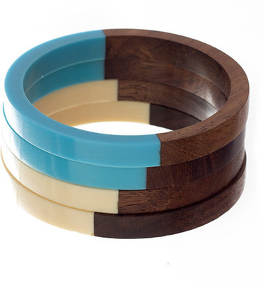 25% OFF on Blueberry B-1135 Wood Bangle Set