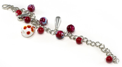 13% OFF on Aara Arts Dangling Maroon Beads Alloy Bracelet 13% OFF on Aara Arts Dangling Maroon Beads Alloy Bracelet