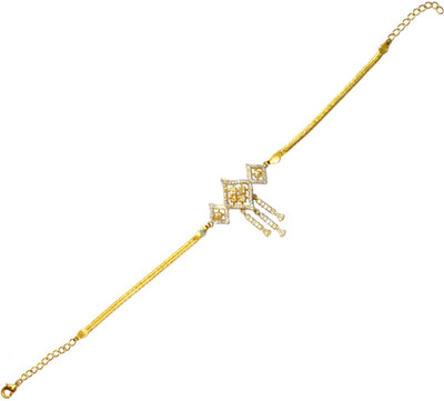 Women Trendz Golden Polish Traditional With American Diamonds Brass Bracelet Women Trendz Golden Polish Traditional With American Diamonds Brass Bracelet