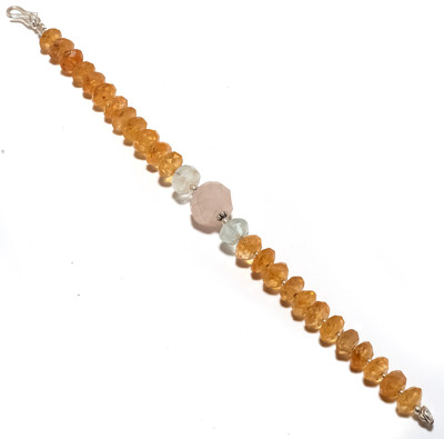 49% OFF on Nikhil Silver Arts Beaded Silver Citrine Bracelet