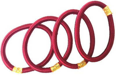 59% OFF on Royal Stylish Silk Dori Bangle Set Pack of 4