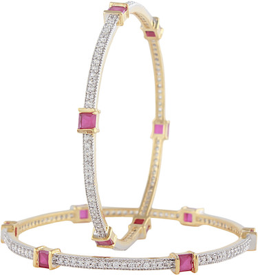 33% OFF on ADA Pink Beauty Alloy Bangle Set Pack of 2 33% OFF on ADA Pink Beauty Alloy Bangle Set Pack of 2