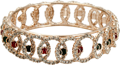 Bindhani Just Like diamonds Alloy Cubic Zirconia 10K White Gold Plated Bangle Bindhani Just Like diamonds Alloy Cubic Zirconia 10K White Gold Plated Bangle