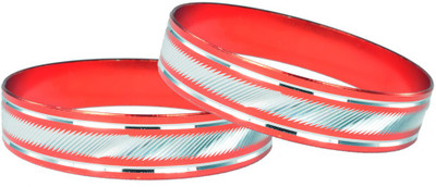 25% OFF on Antiformal Curves of Beauty Brass, Metal Bangle Set Pack of 2